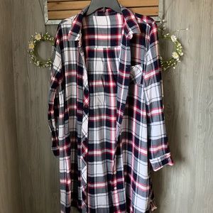Long flannel too